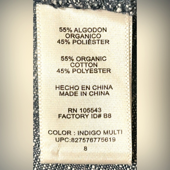 Derek Lam Chambray Indigo Blue Denim Button Front Dress with Pockets, Size M (8) - Picture 13 of 16